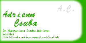 adrienn csuba business card